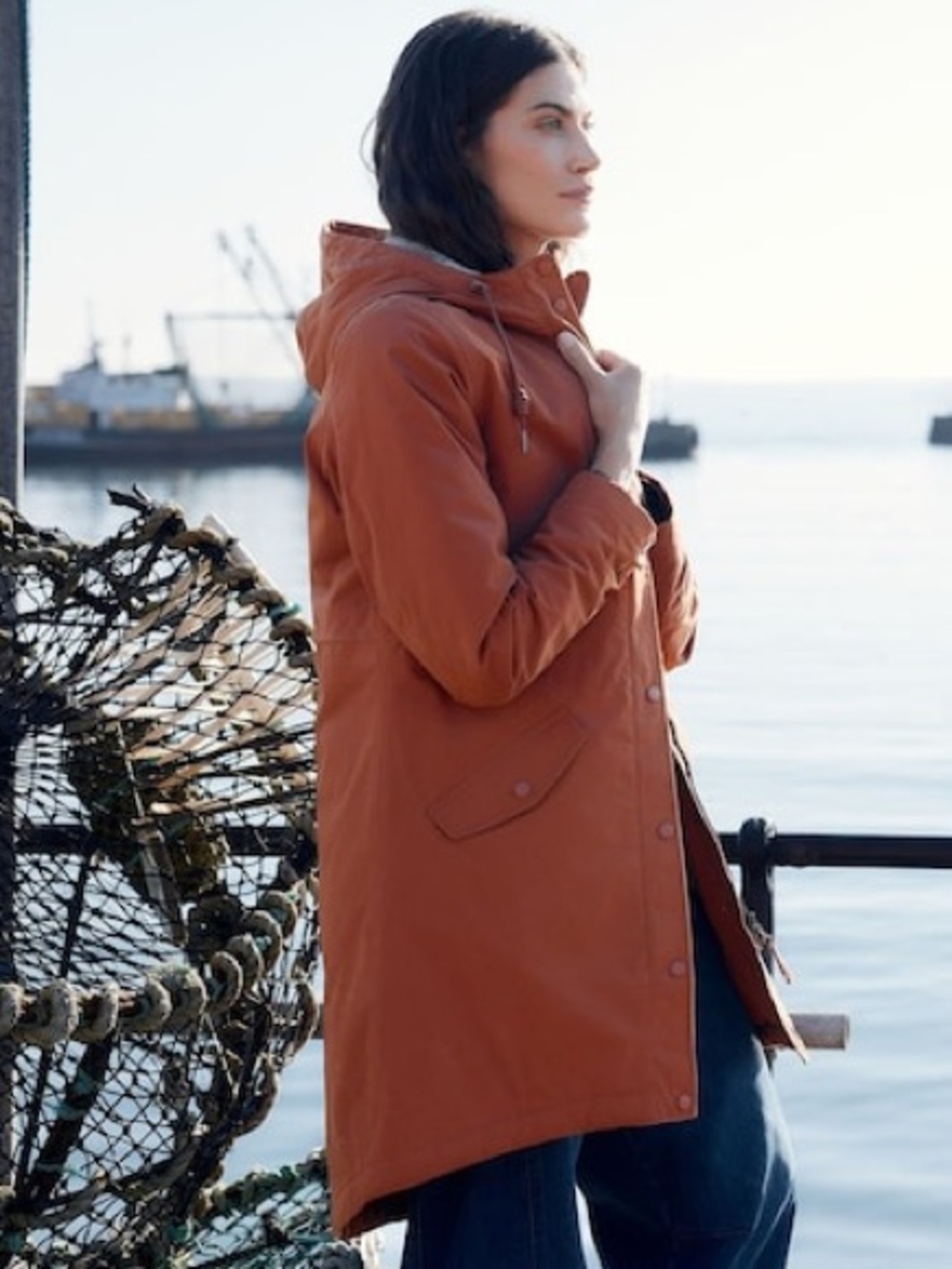 Seasalt Cornwall Plant Hunter 2 Waterproof Hoode Coat. Size 10 US Women 
#381 - Picture 7 of 13